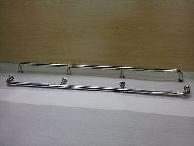 a pair of stainless steel grab rails1400mmx19mm marine grade 316 boat hand rail - southern marine products
