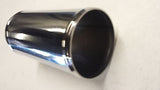 316 Stainless steel 3" transom marine exhaust  joiner tube with bead - southern marine products
