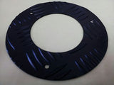 Landrover Defender Chequer Plate Side exit Exhaust ring,BLACK  160x100mm 300tdi - southern marine products