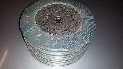 Bibielle 7" 180mm 120 Grit Zirconium Flap Discs x 10 - southern marine products
