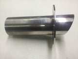 316 Stainless steel 2" transom marine exhaust outlet boat  slash cut polished. - southern marine products