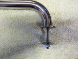 A pair of stainless steel grab rails 200mm marine grade 316 boat handrails 25mm - southern marine products