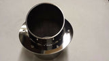 316 Stainless steel 4" transom marine exhaust outlet boat  slash cut polished. - southern marine products