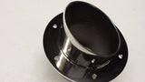 316 Stainless steel 4" transom marine exhaust outlet boat  slash cut polished. - southern marine products