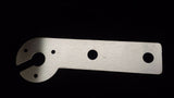 BRUSHED STAINLESS STEEL TOW BAR  BRACKET FOR ELECTRICS STRONG SLOTTED, TRAILER - southern marine products