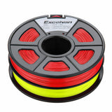 3D Filament 3.0mm ABS for Printer RepRap MarkerBot 1kg RED & YELLOW UK stock - southern marine products